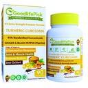Turmeric Curcumin Capsules 外加姜汁和95% Curcuminoids 和 Black Pepper 提取器以获得最大利益。 所有天然非GMO NO 水稻粉 NO 蒸馏 NO Silica - 90 Veg Cap