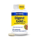 Enzymedica Digest Gold + ATPro, 最大强度酶公式, 防止凝聚和气体, 14个关键酶, 包括Amylase, Protase, Lipase和Lactase, 21 Capsules (FFP)