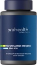 ProHealth Nicotinamide Riboside Pro 500. Patented NR Niagen 500mg Plus 250mg TMG. NAD+ Supplement Boosts NAD+. NR Supplement Proven in 300 Studies. 30 Servings