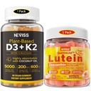 NEVISS 无糖Lutein Gummys 60 Counts + 维生素 D3 Gummys 60 Counts