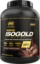 PVL金牌系列 - 100% Whey ISOGOLD 运动 - Premium Whey 蛋白质单体摇摆混合体 - 5 LB - 三重巧克力