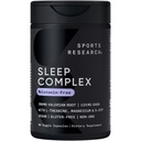 运动研究 • 睡眠综合体- 美拉图宁- 自由 Vegan Capsules - 配有 Valerian Root, GABA, L- Theanine, Magnesium & 5-HTP - 30名服务员