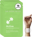 Good Patch Active Patch,能量支持,天然补丁加咖啡因,Beta Alanine,Rhodiola,植物动力可穿戴的井,持续发布(16总补丁)