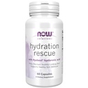 NOW Foods Solutions, Hydration Rescue with Hyabest® hyaluronic acid, Helps Maintain Youthful Looking Skin*, Supports Healthy Skin Moisture*, 60 Veg Capsules