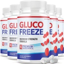 (5 Pack) Glucofreeze Pills - 官方公式 Gluco 冻结药 - Glucofreeze Pills - Glucofreeze Pills - Glucofreeze 冷冻药, Glucofree 饮食补充, Glucofree 高级强力公式 与肉桂条(300 Capsules)