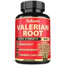 Satoomi Valerian root Capsules - 9 天然草药 - Ashwagandha, Turmeric, Ginger, Ceylon Cinnamon - 90 Caps for 3-Month 供应