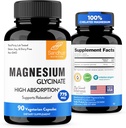 Sandhu的高级吸收镁Glycinate 775mg |140mg 元素镁Capsules |90 计数,90天供应 Support支持休眠与肌肉健康 |Pure,非GMO和Gluten Free