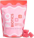 FLO-Biotics Probiotic Soft Chews for Entertainive Health, 健康古特弗洛拉和偶尔便秘救济 – Vegan Entertainive Health Probiotic Gummys Gut 补充 Berry Flavor – 30 Counter (Pack of 1) (原始内容存档于2012年).