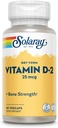 SOLARAY 干 D-2, Veg Cap (Btl-Plastic) 1000IU | 60ct