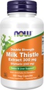 Now Foods Supplements, Silymarin Milk Thetle 抽取300 mg 配有 Artichoke 和 Dandelion, 双强力, 支持liver 函数 *, 100 Veg Capsules