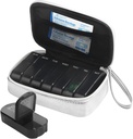 每周一次 PU 皮质药丸 袋装组织者案例 2 Times aday, AM PM Daily Pill box to hold Vitamin, Fish Oil, Supplements and Medicine (银器)