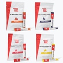 TB12 快速水解的电解石粉,由Tom Brady制作,4-Pack Stickpacks (Lemonade,蓝莓石榴,水果冲和桃芒果),天然,易混合,低糖,低卡罗里(60种服务)