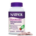 Natrol Melatonin 10mg 快速溶解片 - 草莓 Flavor, 200 计数,睡眠支持,快速溶解 Melatonin 成人, 200日供应