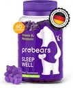 Probears® Melatonin & B6 儿童与成年人的Gummys - Sleep Natural Melatonin & B6 所有人性别的维生素睡眠 - Gluten-Free, Gelatin-Free, Halal - 60 Counter