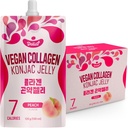 Vegan Collagen Konjac Jelly (Peach Flavor) 120g x 10 Packs – 低卡路里水果 Gel Snack, 无胶质,植物型,每袋7千卡