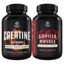 Tri Phase Creatine Pills 5g和超强测试促进器-肌肉质增益器和肌肉恢复 Creatine HCL Pyruvate - 天然能源补充剂Horny Goat Weed