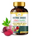 有机维达甜菜根葡萄籽和红菠菜硝酸盐(Nicric Oxide Capsules) - 集中甜菜硝酸盐补充剂,配有环球靴子绿色茶叶提取剂,图棱,石榴-60 维冈药丸