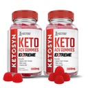 合理实验室(2包 Ketosyn Keto ACV Gummys Extreme 2000MG Ketosyn Keto Gummys Apple Cider Vinegar 与石榴蜂蜜汁粉 B12 Vegan Non GMO 120 Gummys 设计.