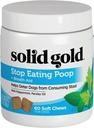 固金无宝菜 狗-Coprophagia Deterrent & Stool Eating Deterrent for Dog poop - Stop Eating Poo Chews with Peppermint & Probiotics for Gut & Breath Aid Assistance - 60ct (英语).