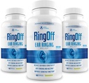 Ring Off (180 Caps) – Tinnitus Relief for Ring Ears, Clear Tinnitus 静音耳机 静音耳机 Relief & Resporing Inner Peace, Ginkgo Biloba, Zinc Picolnit & More – 有效的听力健康支持
