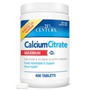 21世纪维生素 钙 Citrate Plus D3 最大平板,400个计数