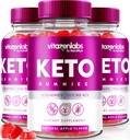 NutraRize(3 Vitazenlabs Keto Gummys的包,Keto Vitamins Plus Apple Cider Vinegar, All Natural 1000 MG Gummy Pills, 最大强度审查(180 Gummys))