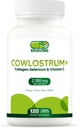 Colostrum 补编 4 in 1, Collagen, Selenium & Vitamin C - 2100mg for Imune System & Skin Support - 120 Vegan Capsules, Gluten-Free (英语).