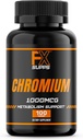 FX SUPPS Polynicotination Chromium Polynicotinate 1000 mcg(100 capsules) 男女体重管理补编 改善能源生产和心脏健康