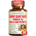 Horny Goat Weed for Men (每个服务1000mg) – 男性增强补充w/ Maca Root, Tongkat Ali, Saw Palmetto, Panax Ginseng, Tribulus Terrestris & L-Arginine for Energy, Drive & Power