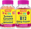 (原始内容存档于2018-09-25). Wellyeah Turmeric Curcumin Kids + 维生素 B12 Kids, Gummys Bundle - Great Tasting, Vitamin Supplement, Gluten Free, GMO Free, Chewwable Gummy (英语).