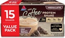 Atkins Gluten 自由蛋白-Rich Shake, Mocha Latte, Keto 友好, 15 个伯爵