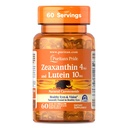 清教徒与LutigoldTM Lutein 10mg Carotinoids合著的"骄傲泽克桑坦4mg",健康眼和视觉的饮食补充,60种易吞快速释放软胶