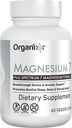 支持睡眠、肌肉和心脏健康的Organix 镁甘油补充剂,7型镁复合剂,配有维生素B6、Manganese Citrate、Gluten Free、Vegan、NNGO、High Abception、60 Capsules