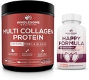保持健康 多Collagen 蛋白质 水解(第I型 II III V X型) 快乐公式 自然压力公式 救济补充剂