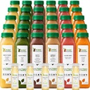 5日蛋白汁清洁 由Raw Foundain, All Natural Raw Dertox cleanse, 冷压水果,蔬菜,香草和巧克力 Flavor, 味道和能量, 30瓶12oz, 3姜射击