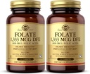 Solgar Folate 1 333 mcg DFE(叶酸800 mcg) - 250块药片,包2 - 产前支助 - 非GMO、Vegan、Gluten Free、乳制品自由、Kosher - 500 总服务量