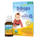 Ddrops 1072834 400 IU 液态维生素D3 婴儿液滴,0.08 Fl.Oz(包2)
