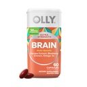 OLLY 超强大脑软凝胶,诺特罗比,支持健康大脑功能,记忆,焦点和集中,Omega-3s,维生素B6和B12,30天供给-60计