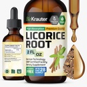 BIO KRAUTER Licorise Root Tincure - Licorise Root 提取用于消化支持 - 无酒精和糖 - Vegan Drops 2 Fl.
