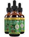 VitaLiver - 肝脏健康补充剂 - 支持肝脏清洁剂 & Detox - 用于吸收的液体交付 - 牛奶亚特尔,阿蒂科克,Chanca Piedra, Dandelion & More!