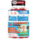 Calm Genius Kids Magnesium Gummys – Calm & Relaxation Supplement for Kids – 支持睡眠,骨健康和肌肉 – Magnesium Citrate Gummys – 60 Counter, 2个月供应 – 支持睡眠,骨健康和肌肉 – Gummys Gummys – 60 Count, 2个月供应
