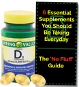 维生素D3 2000iu Softgels(50 mcg) (200 count - 6+月供应) 春谷的骨和免疫健康 + 'No Fluff' 补充指南