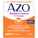 AZO Bladder Control with Go-Less Daily Supplement QQ 帮助减少偶然的急迫性,因大笑而渗漏,喷嚏和锻炼QX 72 Capsules