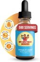 我的光谱英雄——Immuni-D液体维生素D3补充,1000 IU Per service,Gluten-Free,无味维生素液体,儿童与成年人的矿藏吸收援助——1 FI oz(30 mL)