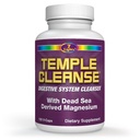 圣殿清洁 120 Capsules → Oxygen & Dead Sea Magnesium Colon Cleanse Detox, 快动作便秘救济, 无气/血, Vegan Gluten - 无消化清洁, 女性和男性胃的温柔