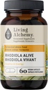 Rhodiola Rosea 配有 Astragalus & Turmeric - 认知性能、运动性能和对男女的肾上腺能量支持 - Vegan, Non-GMO - Living Alchemy, 60 Pcs