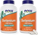 现在的Selenium 200 mcg Capsules, 300 counter (Pack of 2) - L Selenomethionine 矿物补充 女性和男性 - Veg Caps, Non-GMO, Vegan 友好型, Yeast-free