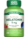 Nature's Truth Melatonin 5mg 快溶石碑 QQ200 Counter Berry Flavor QQ Vegan, Non-GMO & Gluten Free Supplement 互联网档案馆的存檔,存档日期2013-12-22.
