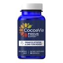 CocoaVia Memory & Focus Brain Supplement, 30 Day, Cocoa Flavanol Blend, Lutein, 添加咖啡因换靴. 改善认知功能, 注意, Vegan & Plant Based, 30 Capsules