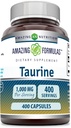 神奇的方程式 Taurine 1000mg Capsules 氨基酸补充 | Non-GMO | Gluten Free | |  USA  USA  USA  USA  USA  USA  USA  USA(400 计数)